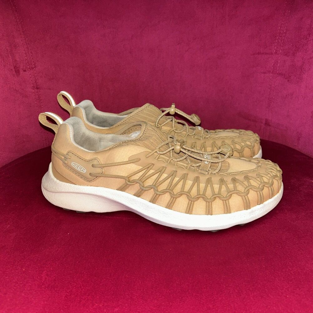 Keen Uneek SNK  Mens 8 Beige Outdoors Cord Hiking Water Sneakers Shoes